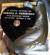 Engraved IMG 9 Jet Black Angel and Heart Funeral Memorial  