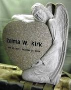 Engraved IMG8 Anxi Angel Funeral Memorial Front View