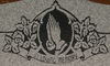 Engraved In Loving Memory Praying Hands Cemetery Headstone Design 2019