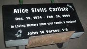 Engraved Jet Black 24x12x4 Cemetery Gravestone