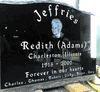 Engraved Jet Black Slant Headstone