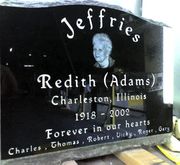 Engraved Jet Black Slant Headstone