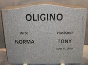 Engraved K-01-02 Gray Granite Companion Monument