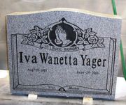 Engraved K-01-02 Upright Cemetery Memorial in G633 Gray