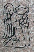Engraved Kneeling Angel Cemetery Headstone Design 126 on Anxi Granite Engraved Kneeling Angel Cemetery Headstone Design 126 on Anxi Granite