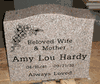Engraved L-01 Anxi Granite Single Upright Memorial
