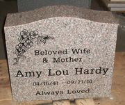 Engraved L-01 Anxi Granite Single Upright Memorial