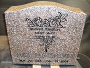 Engraved L-01 Anxi Upright Memorial Headstone