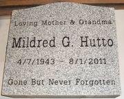 Engraved L-01 G633 Gray Granite Upright Headstone