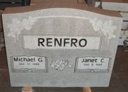 Engraved M-01 Gray Granite Upright Monument