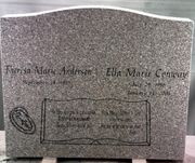 Engraved M01 Upright Monument