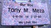 Engraved Marble Red 24x12x4 Funeral Memorial