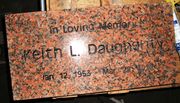 Engraved Marble Red 24x12x4 Marker