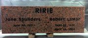 Engraved Marble Red Marker