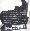 Engraved Memorial Back With Graphic Laser Images