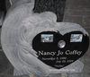 Engraved Memorial With Ceramic Photos