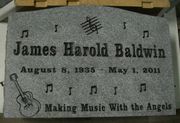 Engraved Musical Cemetery Headstone Design 1814 on Gray Granite