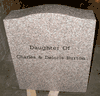 Engraved N-01 Anxi Granite Headstone (Back)