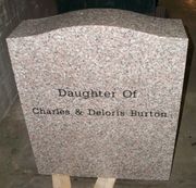 Engraved N-01 Anxi Granite Headstone (Back)