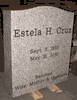 Engraved N-01 Anxi Granite Upright Tombstone