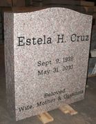 Engraved N-01 Anxi Granite Upright Tombstone Engraved N-01 Anxi Granite Upright Tombstone