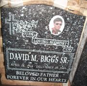 Engraved N-01 Blue Pearl Granite Tombstone 