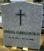 Engraved N-01 G633 Upright Cemetery Memorial 