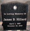 Engraved N-01 G654 Dark Gray Granite Memorial Headstone