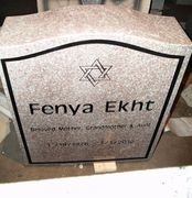 Engraved N-01 G663 Upright Monument