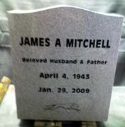  Engraved N-01 Upright Headstone in G633 Gray Granite