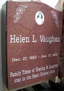 Engraved N-03 India Red Granite Tombstone