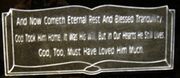 Engraved Open Bible Funeral Monument Design D-7 on Black Granite
