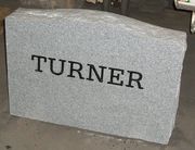 Engraved P-02 Gray Granite Companion Monument--Back View Engraved P-02 Gray Granite Companion Monument--Back View