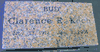 Engraved Red Marble Headstone