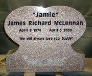 Engraved SH-01 Heart Funeral Marker in G663