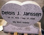 Engraved SH-01 Heart Funeral Memorial in G614