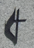 Engraved Shadow Style Methodist Emblem