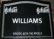 Engraved Singing with Angels Musical Cemetery Headstone Design 1259 on Black Granite Engraved Singing with Angels Musical Cemetery Headstone Design 1259 on Black Granite