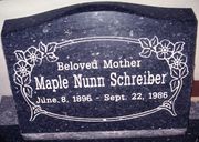 Engraved SP12 Blue Pearl Granite Slant with Base