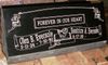 Engraved SP14 Jet Black Granite Slant Style Headstone