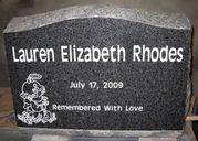 Engraved SP5 Cemetery Memorial in G654 granite