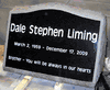 Engraved SP5 Jet Black Slant Funeral Headstone 