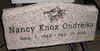 Engraved SP7 Anxi Granite Slant Funeral Memorial