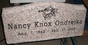 Engraved SP7 Anxi Granite Slant Funeral Memorial