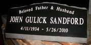 Engraved SP7 Jet Black Granite Slant Gravestone Engraved SP7 Jet Black Granite Slant Gravestone