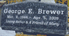 Engraved SP7 Slant Grave Marker