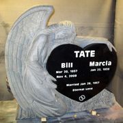 Engraved TF-A02 Jet Black Funeral Memorial Marker Front View Engraved TF-A02 Jet Black Funeral Memorial Marker Front View