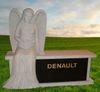 Engraved TF-A119 Carved Angel Memorial Bench