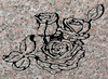 Engraved Three Rose Cemetery Headstone Design 1074 on Anxi Granite Engraved Three Rose Cemetery Headstone Design 1074 on Anxi Granite