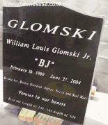 Engraved Tombstone Black